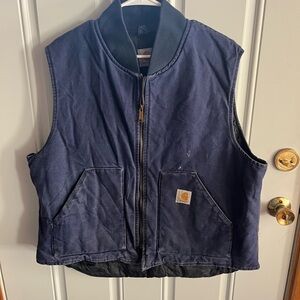 Carhartt Navy Blue Vest Midnight Color Code No Tag XL